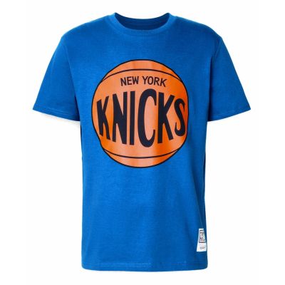 5. Mitchell &Ness NBA New York Knicks Team Logo Tee M BMTRINTL1268-NYKROYA