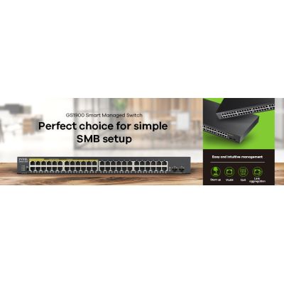 5. Zyxel GS1900-48 50p Managed Gigabit Switch