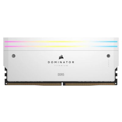 13. Corsair 32 GB PC 7000 CL34 DDR5-Speicherkit, 2 x 16 GB, Dominator T RGB Weiß, Einzelhandel