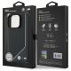 8. BMW M Perforierte MagSafe-Hülle mit Twisted Line-Design für iPhone 16 Pro – Schwarz