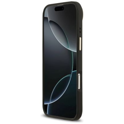 5. Guess Grained Strass Logo MagSafe Hülle für iPhone Air - Schwarz