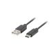 4. Lanberg QC 3.0 Kabel CA-USBO-20CU-0010-BK (USB 2.0 Typ-A - USB Typ-C; 1 m; schwarz)