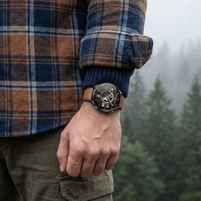 16. Smartwatch Gravity Black 2 Armbänder GT35-1