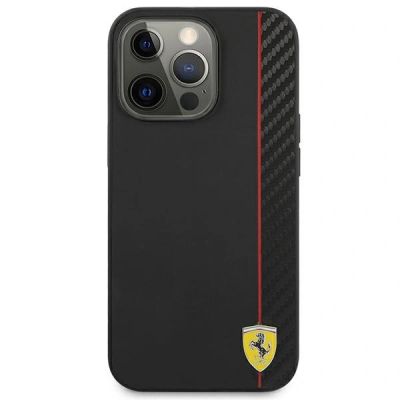 3. Ferrari FESAXHCP13XBK iPhone 13 Pro Max 6,7" czarny/black hardcase On Track Carbon Stripe