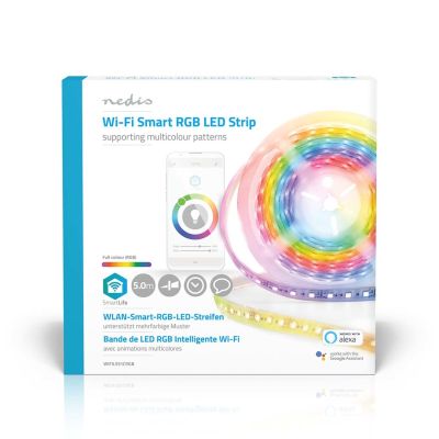 12. Nedis WIFILS51CRGB Smart Lighting Smart Wi-Fi Strip Light