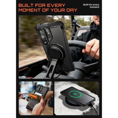 8. Supcase UB Grip Mag MagSafe Hülle für Samsung Galaxy S26 Ultra - Schwarz