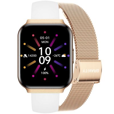 Smartwatch Gravity Roségold Armband + Armband GT44-1