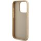 7. Guess Saffiano Iridescent Script Hülle für iPhone 14 Pro Max – Gold