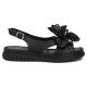 2. Schwarze Keilsandalen aus Leder für Damen, Filippo DS6965