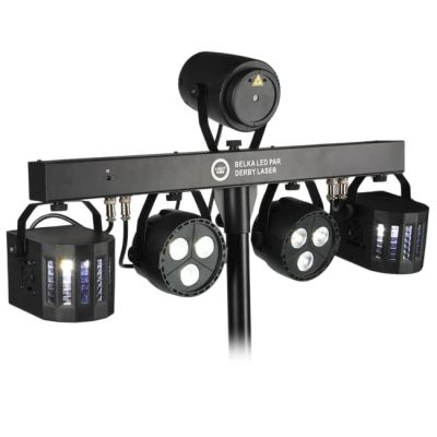 14. LIGHT4ME LED-PAR-DERBY-LASERSCHEIN MIT MEHREREN EFFIZIENTEN