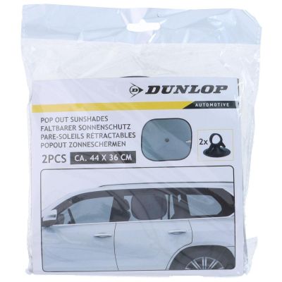 4. DUNLOP SCHWARZE SONNENBLENDE MIT SAUGNAPF, 2 STÜCK