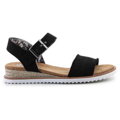 6. Skechers Espadrilles BOBS Adobe Princess W 113541-BLK Sandalen 