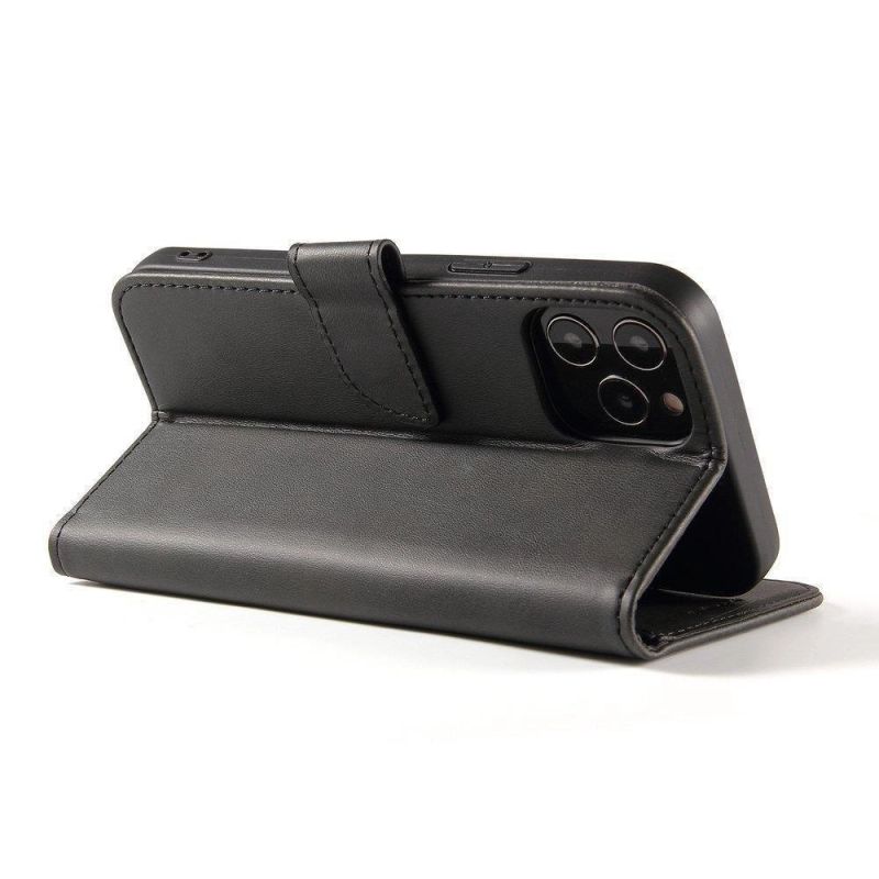 4. Magnet Case elegante Hülle Flip Cover für Samsung Galaxy M53 5G schwarz