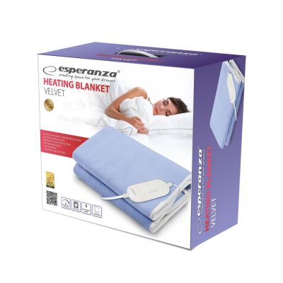 3. ESPERANZA ELEKTRISCHE DECKE SAMTFLEECE BLAU EHB001