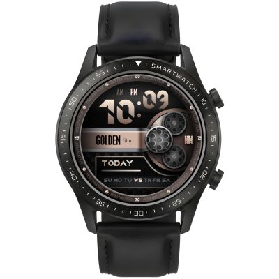 12. Smartwatch Gravity Black 2 Armbänder GT10-2