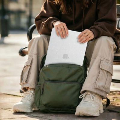 5. Tech-Protect SmartShell Hülle für MacBook Neo 13" 2026 - Transparent-Glitzer