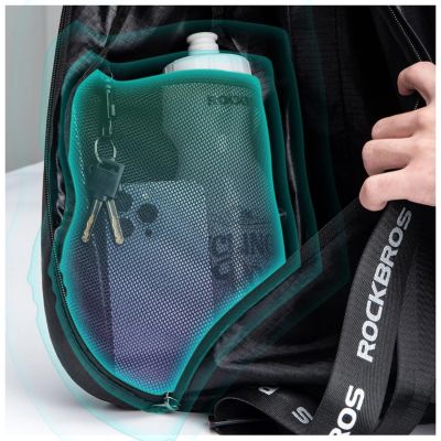 5. Rockbros H34 Rucksack mit Helmhalterung – Schwarz