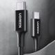 6. Ugreen US300 USB-C – USB-C PD QC FCP Kabel 100 W 5 A 480 Mbit/s 2 m – Weiß