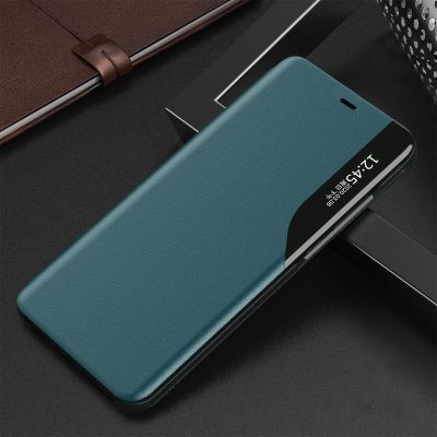 11. Eco Leather View Case booktype case schutzhülle aufklappbare hülle iPhone 13 Pro grün