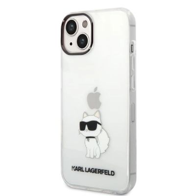 2. Karl Lagerfeld Ikonik Choupette Hülle für iPhone 14 Plus – transparent