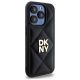 4. DKNY Quilted Stack Logo Hülle für iPhone 15 Pro – Schwarz