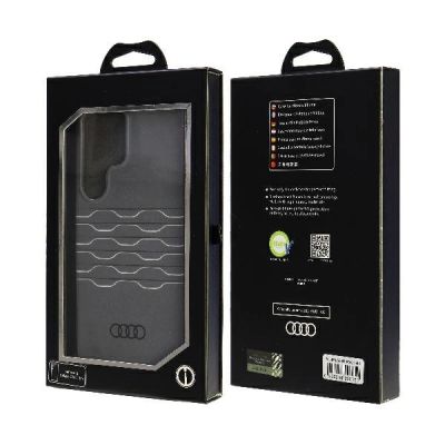 7. Audi IML Geometrisches Muster Case S24 Ultra S928 schwarz/schwarz Hardcase AU-IMLS24U-A6/D3-BK