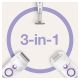 Braun Silk-épil 5 825 Power 28 Pinzetten Weiß, Lila