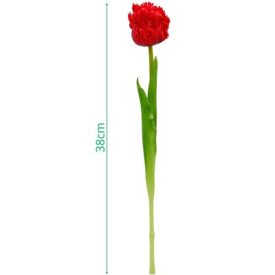 19. ROTE TULPE 38CM LEBENSECHTE FRÜHLINGSDEKORATION