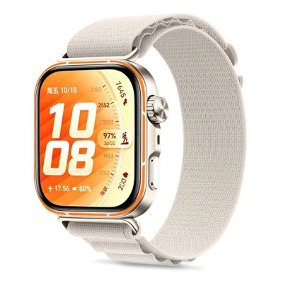 Tech-Protect Nylon Pro Armband für Huawei Watch Fit 3 / 4 / 4 Pro / 5 / 5 Pro - Beige