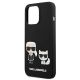 6. Karl Lagerfeld KLHCP13LSSKCK iPhone 13 Pro / 13 6.1" Hardcase schwarz/schwarz Silikon Karl & Choupette