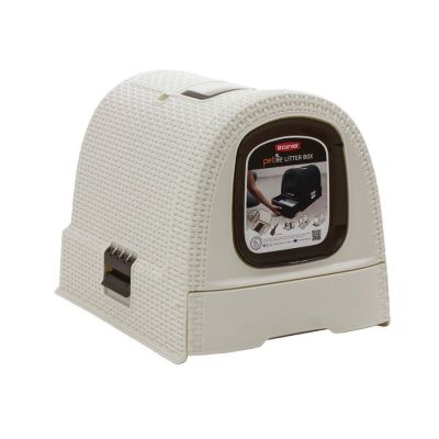 3. CURVER - Katzentoilette - creme/braun
