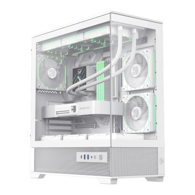 2. GameMax VISTA 2 AW Midi Tower Weiß