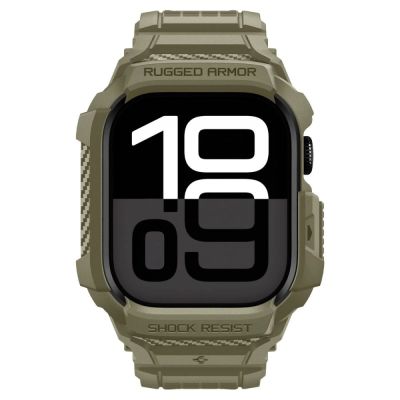 2. Spigen Rugged Armor Pro Armband für Apple Watch 46 mm – Grün