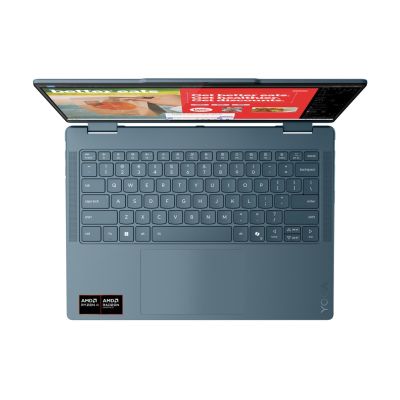 7. Lenovo Yoga 7 2-in-1 14AKP10 Ryzen AI 5 340 14,0" WUXGA Touch OLED 400 Nits glänzend 60 Hz 16 GB LPDDR5-6400 SSD512 Radeon 840M Grafikkarte 5,0 MP Kamera 70 Wh Windows 11 Tidal Teal