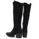 5. Schwarze Wildleder-Cowboystiefel mit Blockabsatz M.Daszyński SA261-6