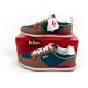 10. Lee Cooper Herren-Sneaker, modisch, bequem, strapazierfähig, marineblau, braun