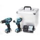 2. MAKITA CLX224X Akku-Werkzeugset DF333D Akku-Bohrschrauber (30 Nm) + TD110D Akku-Schlagschrauber (110 Nm, 1/4" CXT, 12 V, 2 x 1,5 Ah) inklusive Koffer