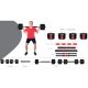 39. Faltbare Hantelstange aus Verbundmaterial, 40 kg, Pure 2 Improve