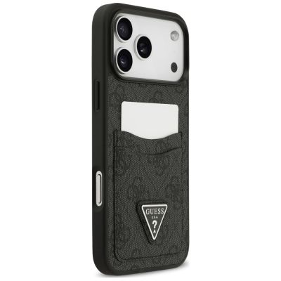 4. Guess 4G nauble Card Triange Etui für iPhone 18 Pro Max / 17 Pro Max – schwarz