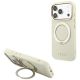 Guess Ring Stand 360 Grained Classic Logo MagSafe Hülle für iPhone 18 Pro / 17 Pro - Beige