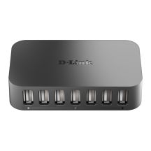 D-Link DUB-H7 USB 2.0 Typ-C 480 Mbit/s Schwarz