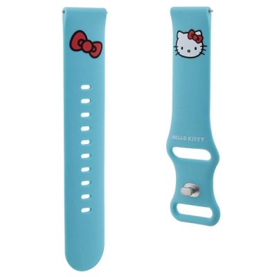 3. Hello Kitty Silikon-Katzenkopf-Universalband 20 mm - Blau