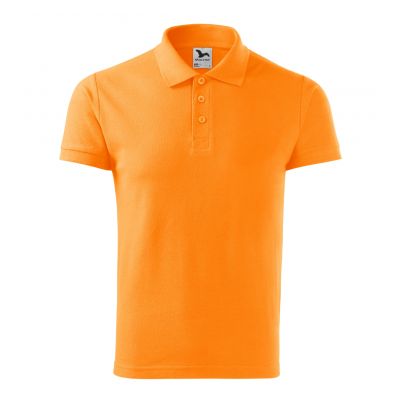 2. Malfini Cotton M MLI-212A2 Mandarin Orange Poloshirt