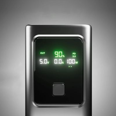 6. Powerbank SBS 10000mAh PD 35W mit LCD-Display - grau