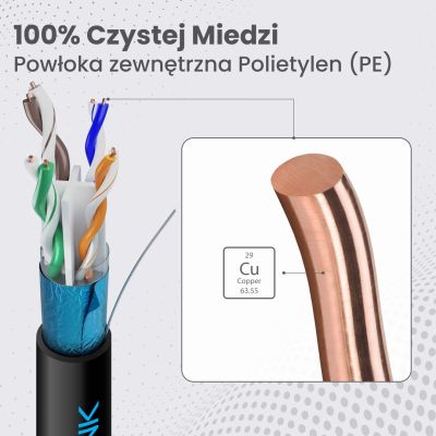 8. Extralink CAT6 FTP (F/UTP) V2 Outdoor Twisted Pair Netzwerkkabel 305 m