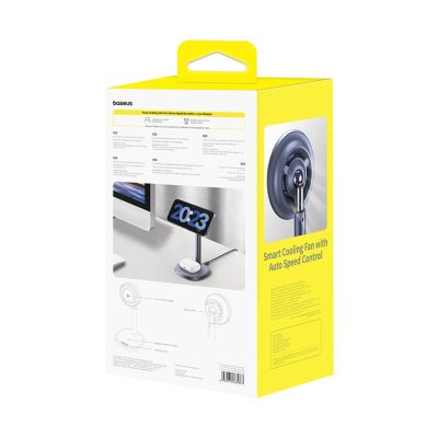 12. Baseus Orbit 2 Pro MagSafe Qi2 20W 2 in 1 Induktives Ladegerät mit Kühlung - Grau