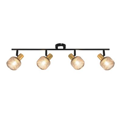 Scheinwerferschirm 4xE14 Schwarz/Gold