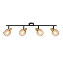 Scheinwerferschirm 4xE14 Schwarz/Gold