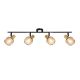 Scheinwerferschirm 4xE14 Schwarz/Gold