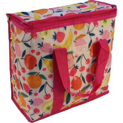 6. Thermotasche mit Fruchtmuster, rot, 16 l